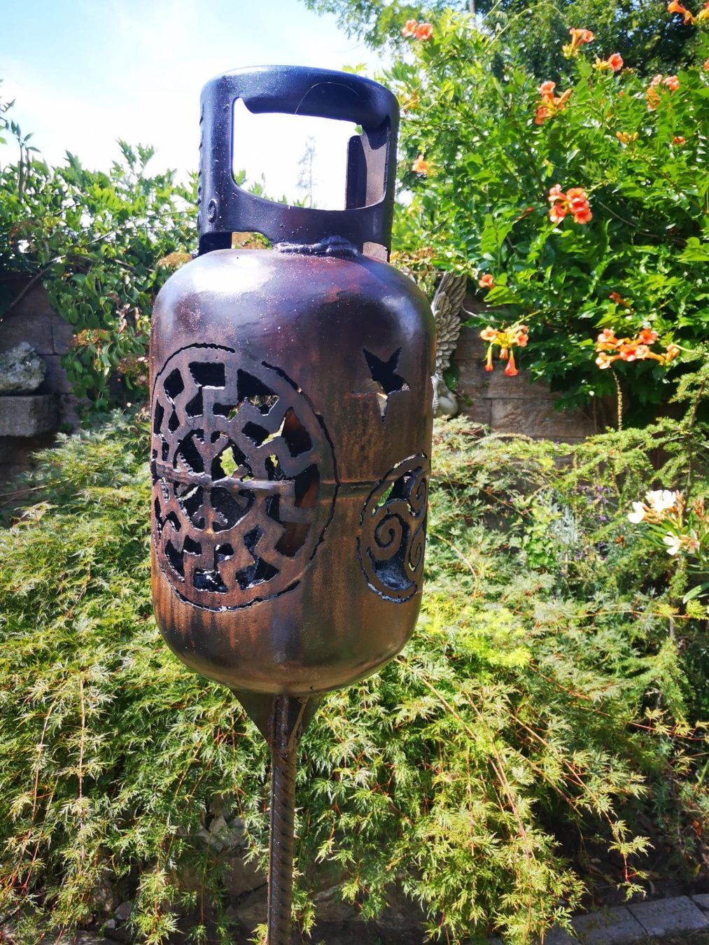 Bracieri: Gartenfackel aus massivem Stahl – Usato da Arni AG venduto da Erfolgreich 4