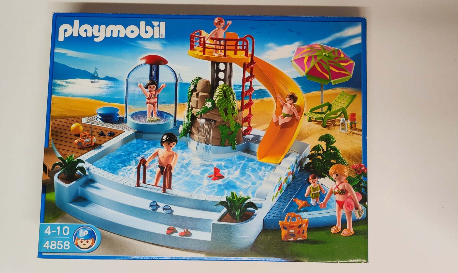 Playmobil Giocattoli: Playmobil 4858: Freibad mit Rutsche – Usato da Wiezikon b. Sirnach venduto da Mobelix