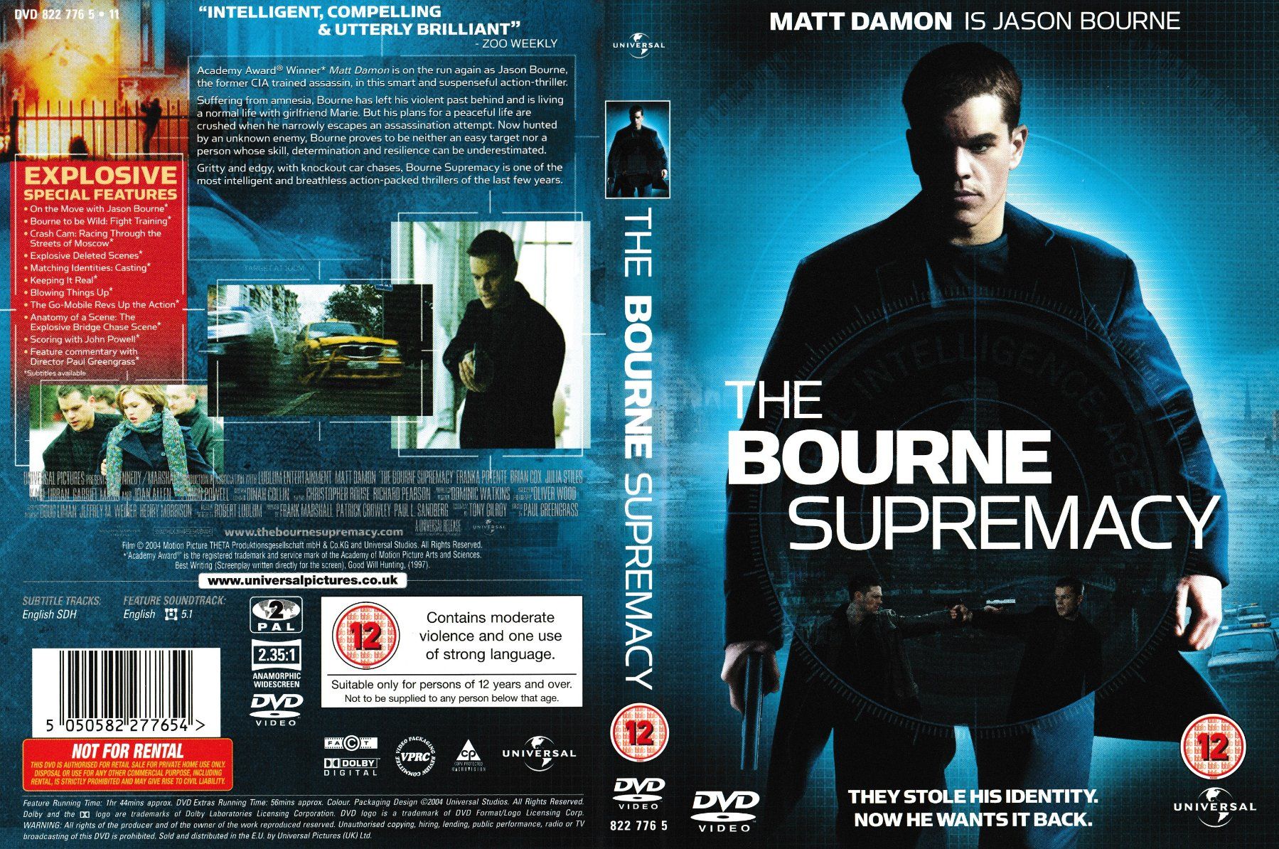 Tutti i DVDs: DVD - The Bourne Supremacy (ENG) – Usato da Langnau am Albis venduto da MediaRescuerKeLoX