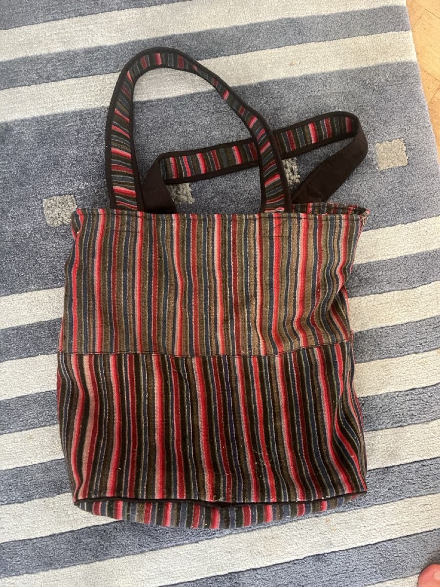 Borse: Fabric Tote Bag Striped Pattern Used Condition – Usato da Zürich venduto da dsc_8qfc