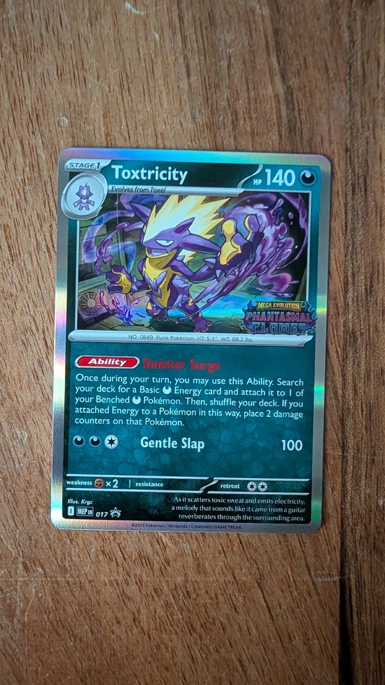 Pokémon Sammelbilder & Trading cards: Toxtricity (Prerelease) #017 - EN - Phantasmal Flames – Neu (gemäss Beschreibung) aus Bern von Novo-Li