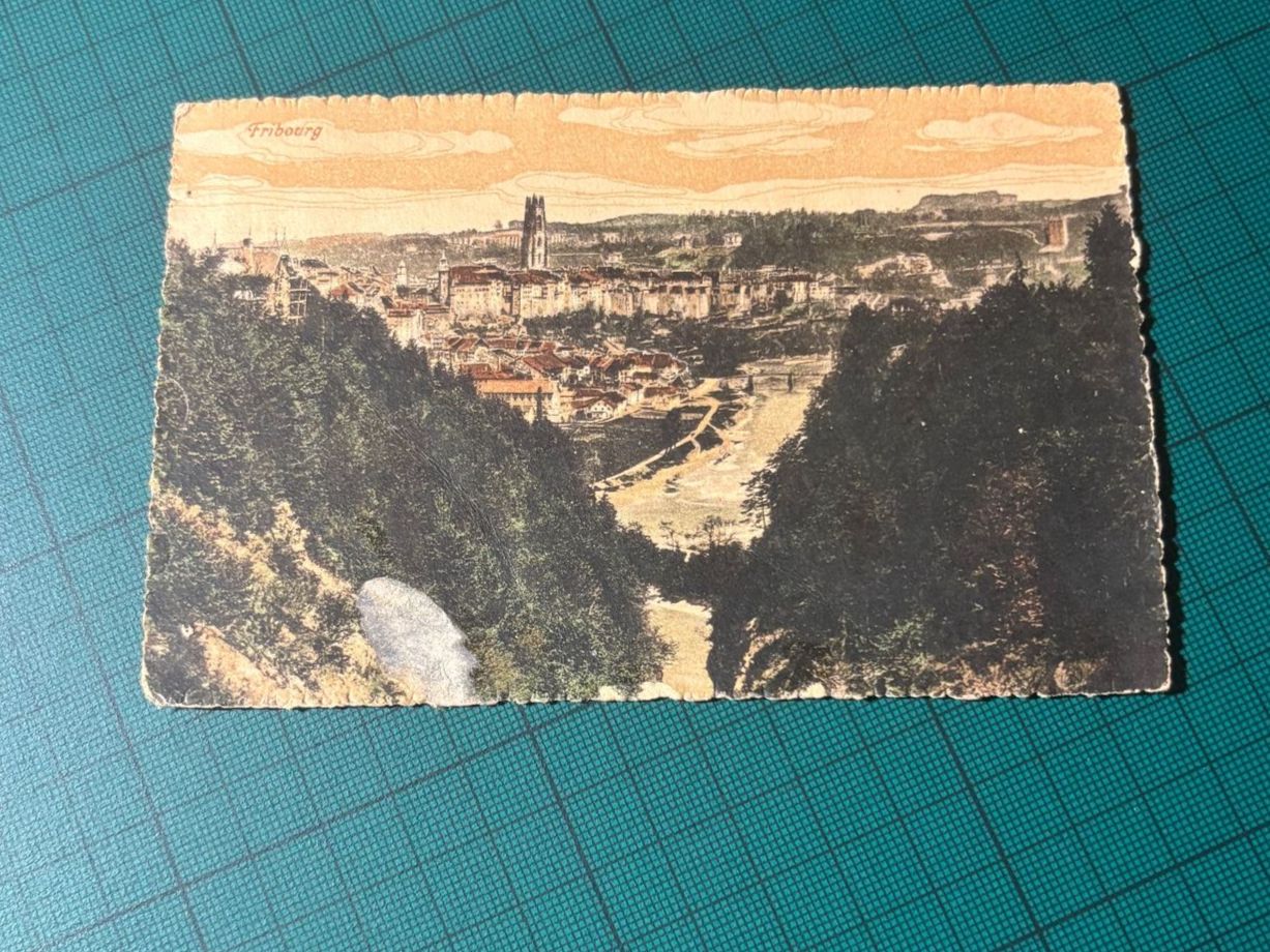 Cartoline postali: AK FRIBOURG 1917. – Usato da Utzenstorf venduto da Rose0303