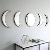 Moon Phase Spiegel-Set (5-teilig) - Holz / Handmade von Etsy