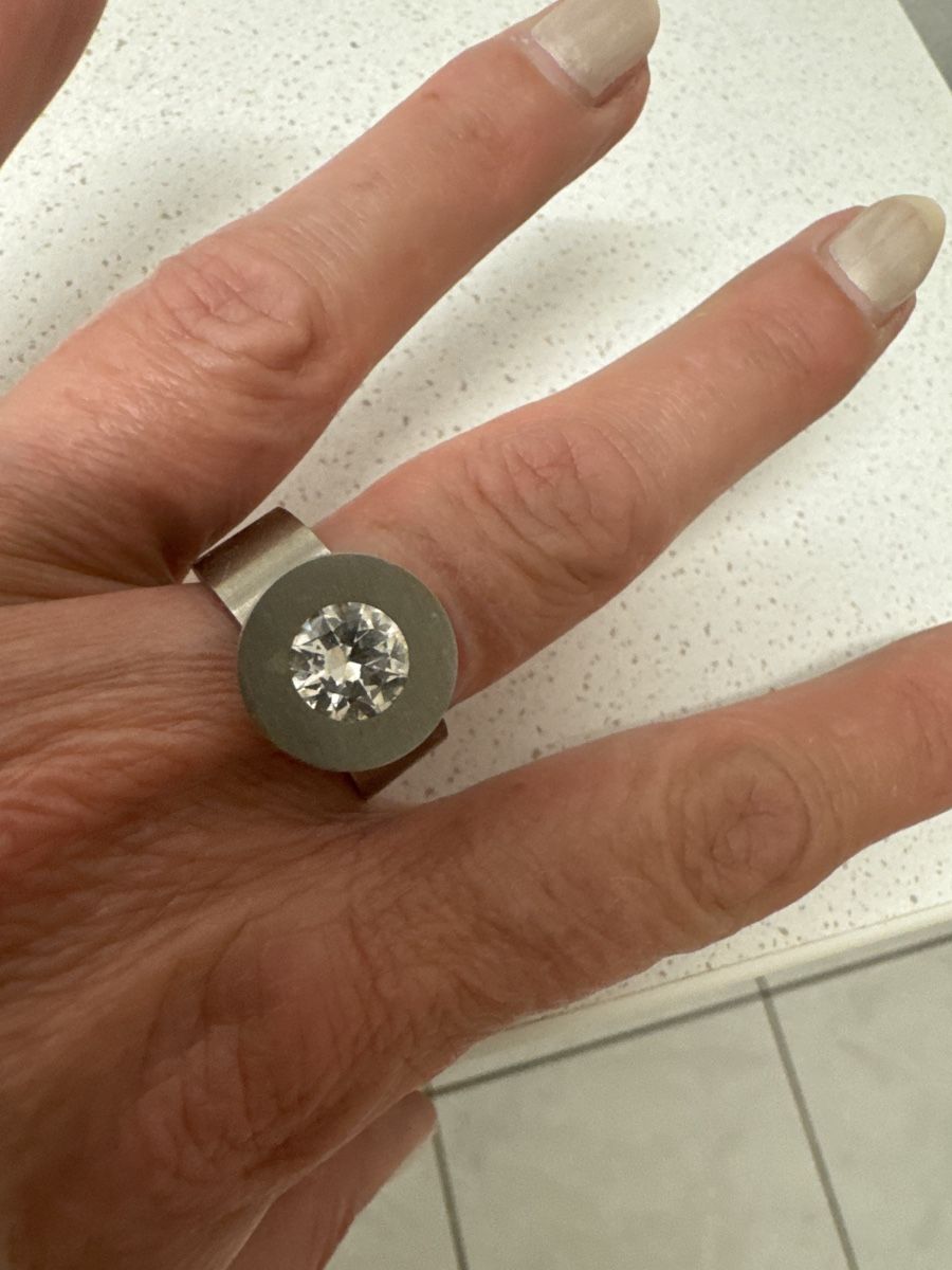 Ringe: Edler Edelstahlring mit Zirkonia Gr. 56 – Gebraucht aus Abtwil SG von ale2002 2