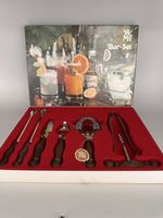 Vintage WMF Bar Set, Neu Burgund, Cocktail Mix Drinks