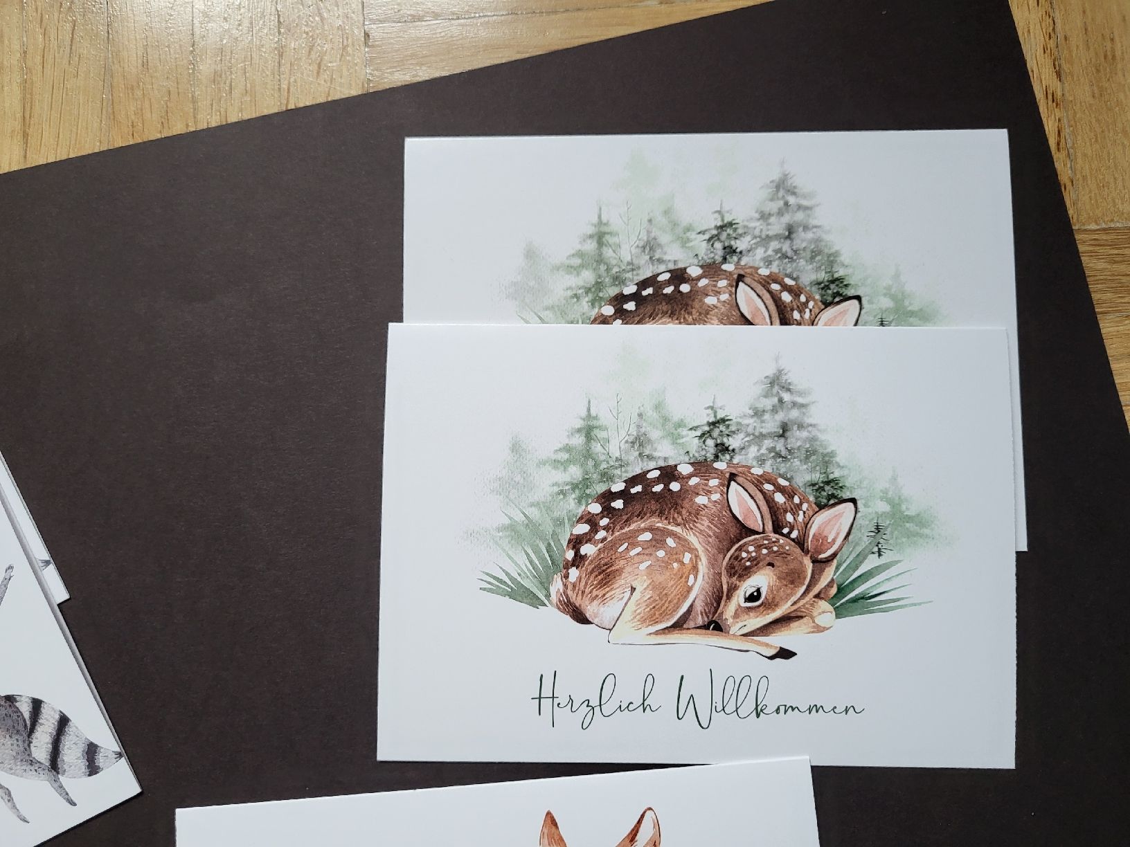 Cartes: 5 Grusskarten mit passenden Couvert – Neuf (Voir description) à stäfa par brandy66 2