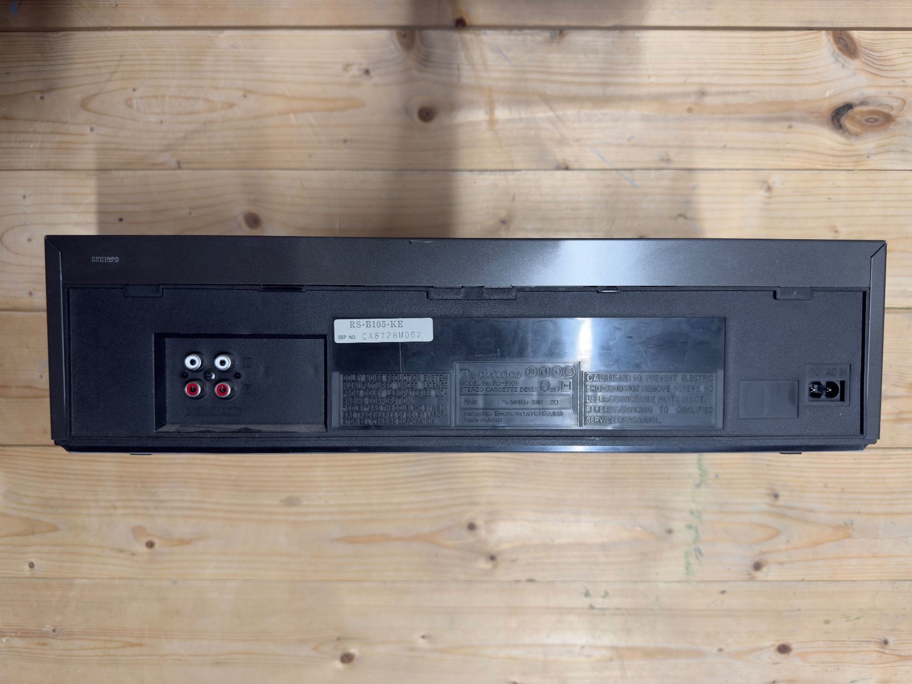 Musicassette: Kassettendeck Technics RS-B105 schwarz – Usato da Zürich venduto da sgmiles 2