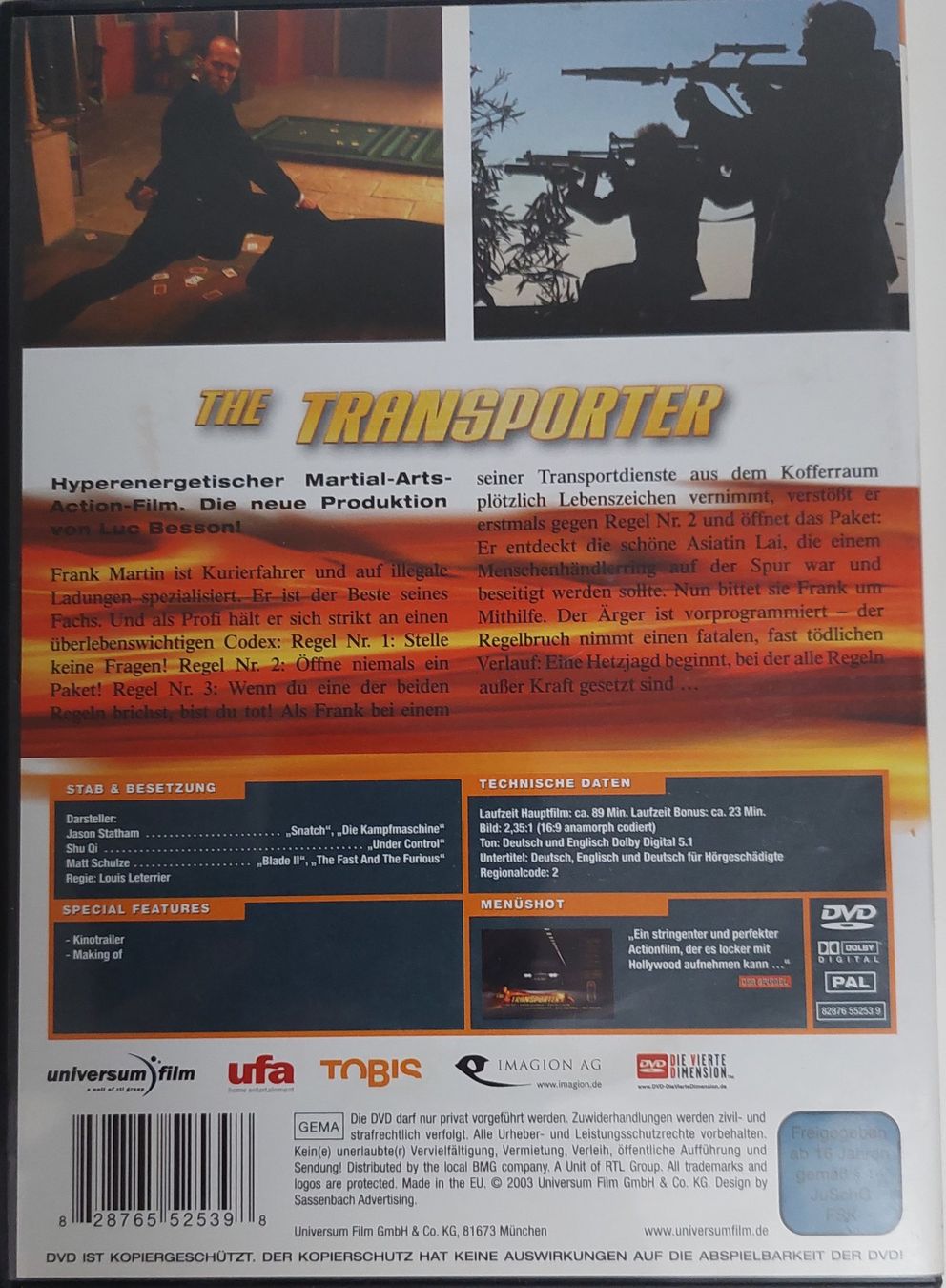 Tutti i DVDs: 3 DVD Der Transporter – Usato da Münchenbuchsee venduto da mummeli 3
