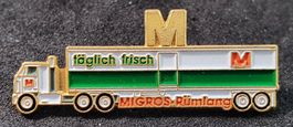 BB569 - Pin LKW Lastwagen Truck Zugmaschine Migros Rümlang