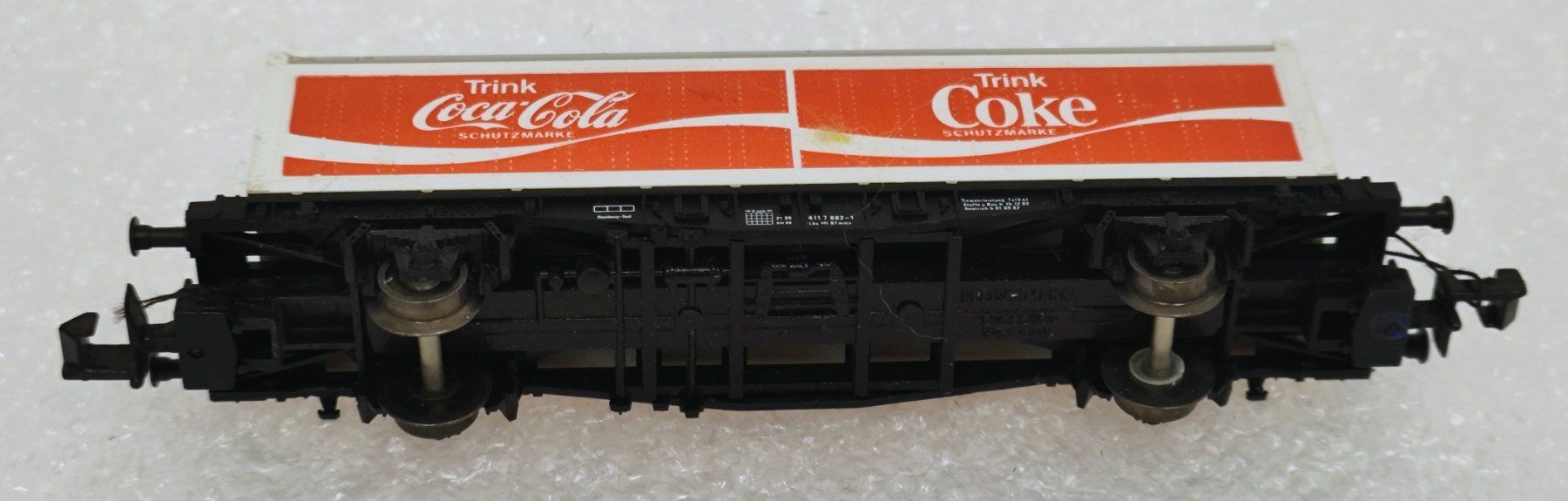 Fleischmann Modellini di ferrovie: Coca-Cola Eisenbahnwagen Spur N – Usato da Pfäffikon ZH venduto da Colacity 1