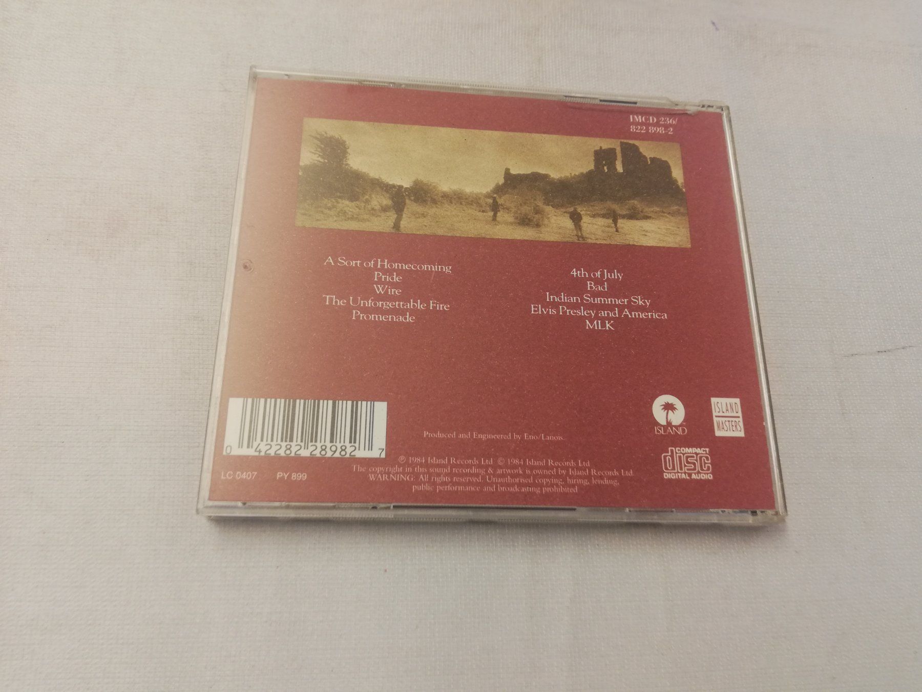 CDs: U2 - THE UNFORGETTABLE FIRE – Gebraucht aus Bern von Vinylsound.ch 1