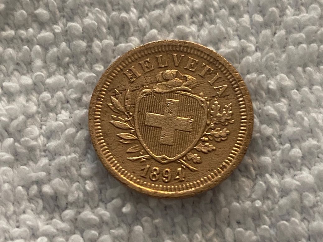 Alle Münzen: 1 centime/Rappen 1894 – Gebraucht aus Nyon von Ilmi09