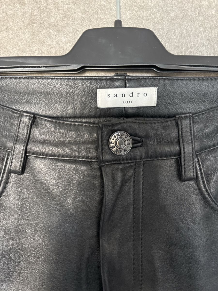 Sandro Pantaloni: SANDRO Lederhose schwarz Gr. 34 – Usato da Bottighofen venduto da lwa_11686 1