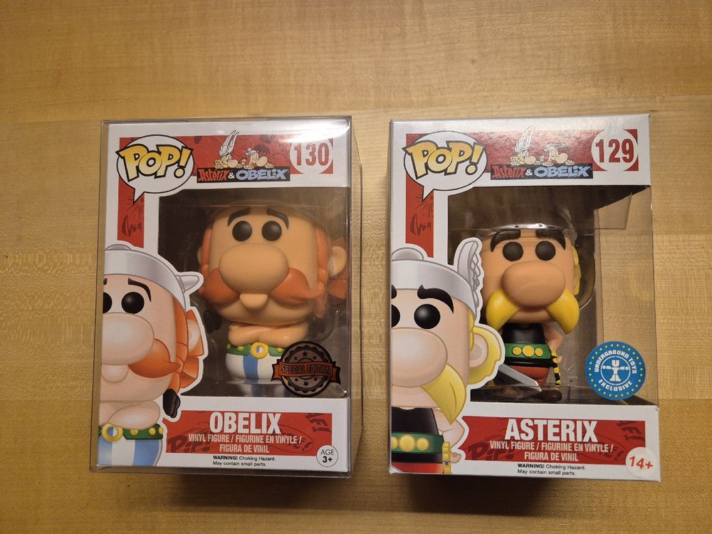 Funko Pop ASTERIX et OBELIX **129**- **130** / NEUF