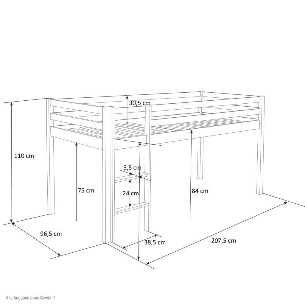 Ikea Letti: Hochbett Jugendbett 90x200cm WEISS – Nuovo e nell'imballaggio originale da Wallenwil venduto da toesstal-vertrieb 9