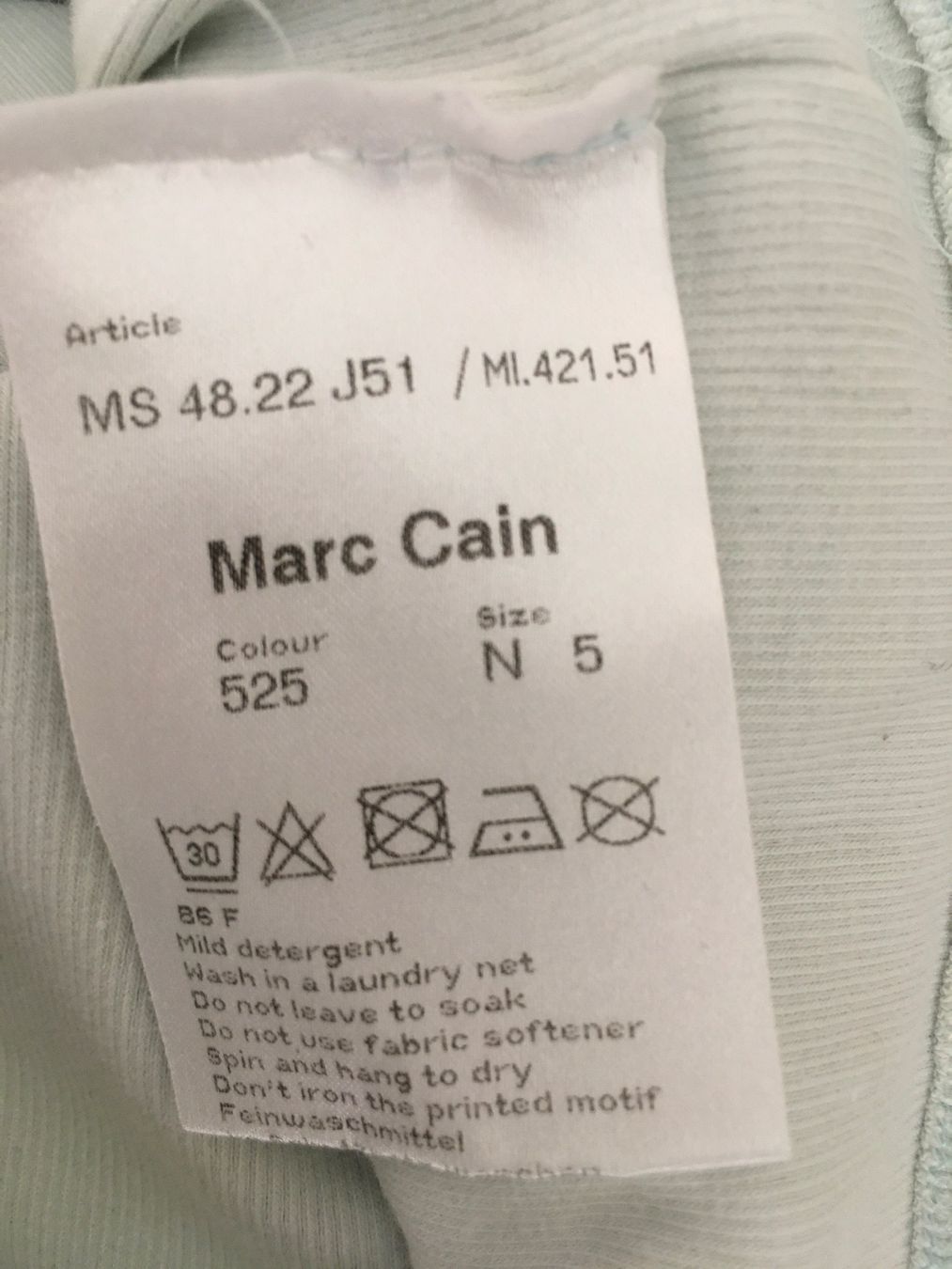 Marc Cain T-shirt: Marc Cain T-Shirt N5 hellblau – Usato da Zug venduto da smile060 7