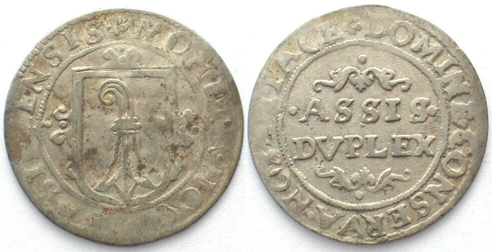 Tutti le monete: BASEL Stadt Doppelassis o.J.ca.1620 Billon – Usato da Riehen venduto da sesambestcoins2004
