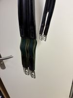 Schwarzer Sattelgurt Leder