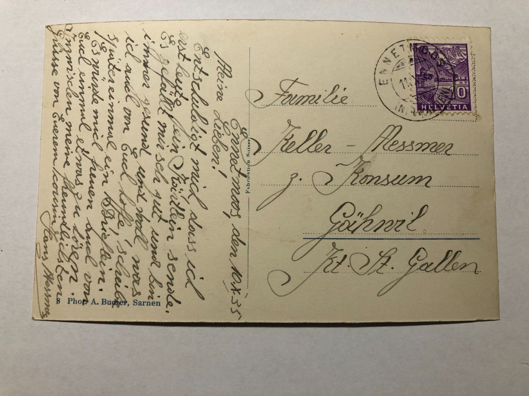 Cartoline postali: Ansichtskarte St. Jakob Ennetmoos Nidwalden – Usato da Pfäffikon ZH venduto da Waltoversand 1