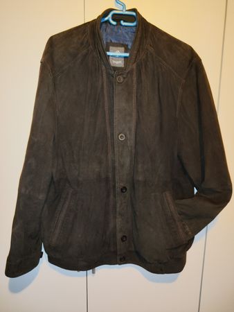 Bugatti Ziegenvelours Lederjacke Herren Braun Gr 56