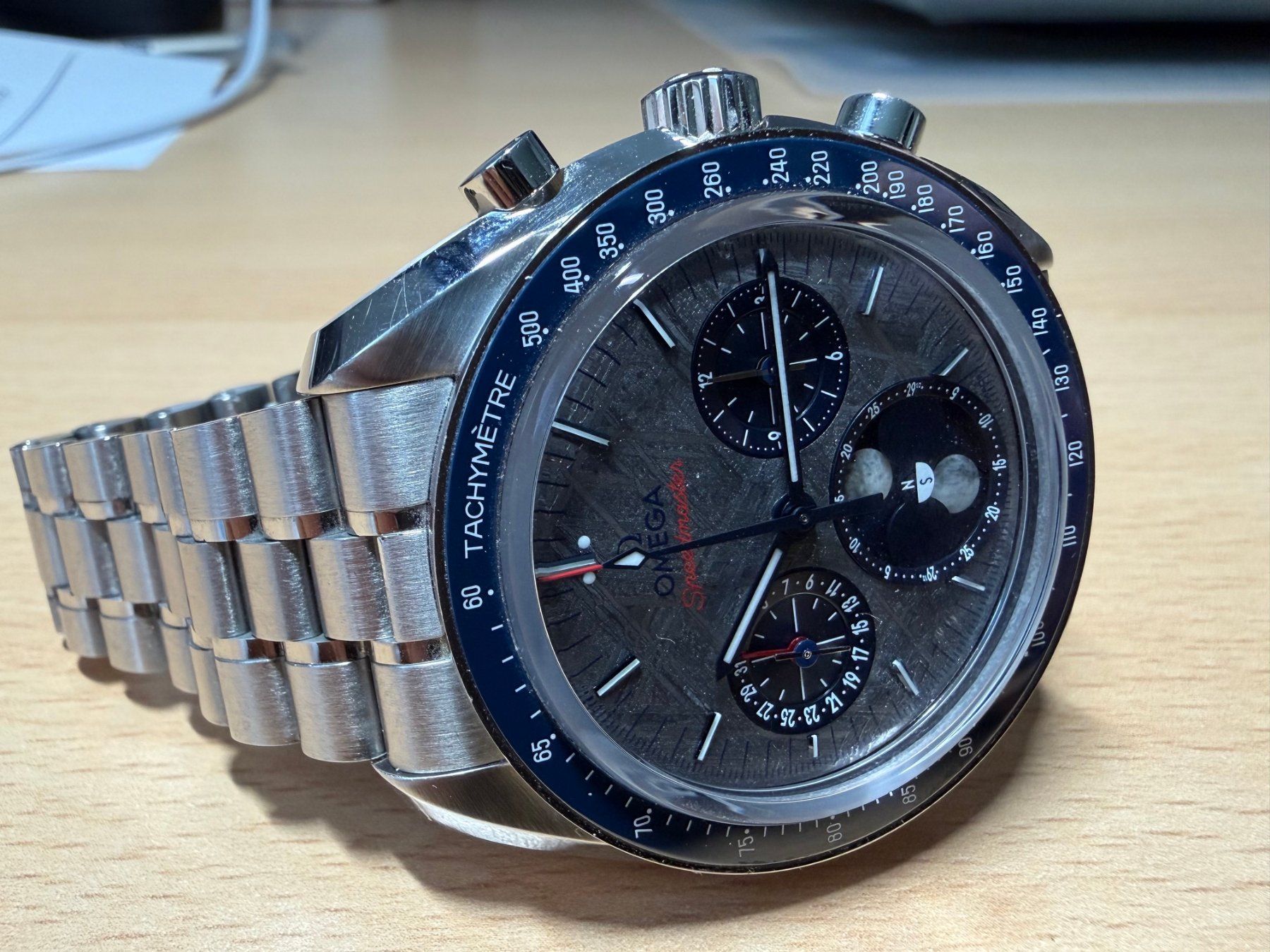 Omega Orologi: Omega Speedmaster Moonphase Meteorite,NEU/UNGETRAGEN – Nuovo (secondo la descrizione) da Wittenbach venduto da Edi52a 3