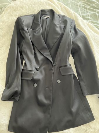 H&M Blazer Kleid Schwarz, Grösse 38, Top Zustand!