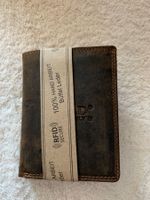 Portemonnaie Portmonee Leder braun mit fächern Karten 3c