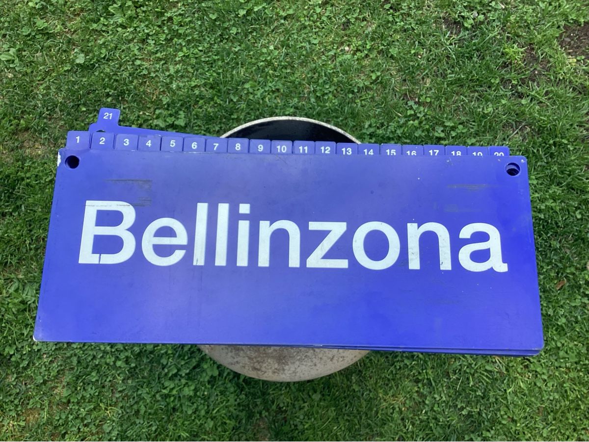 SBB/CFF/FFS Insegne: SBB/CFF/FFS Schild  21 Schilder – Usato da Minusio venduto da scotch111 8