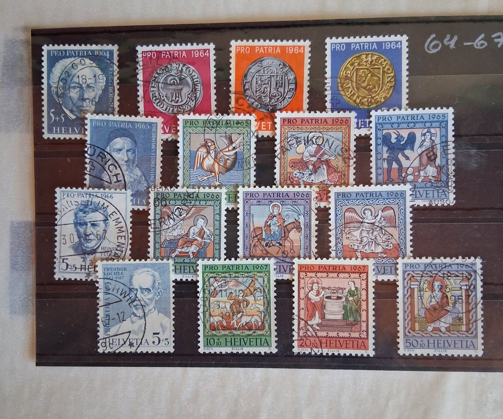 Tutti i francobolli: PP 1964 - 67 – Usato da Buchs SG venduto da Tigeradler