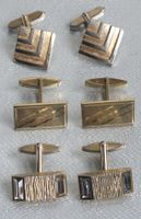 3 Paar Vintage Manschettenknöpfe/Cufflinks No.3