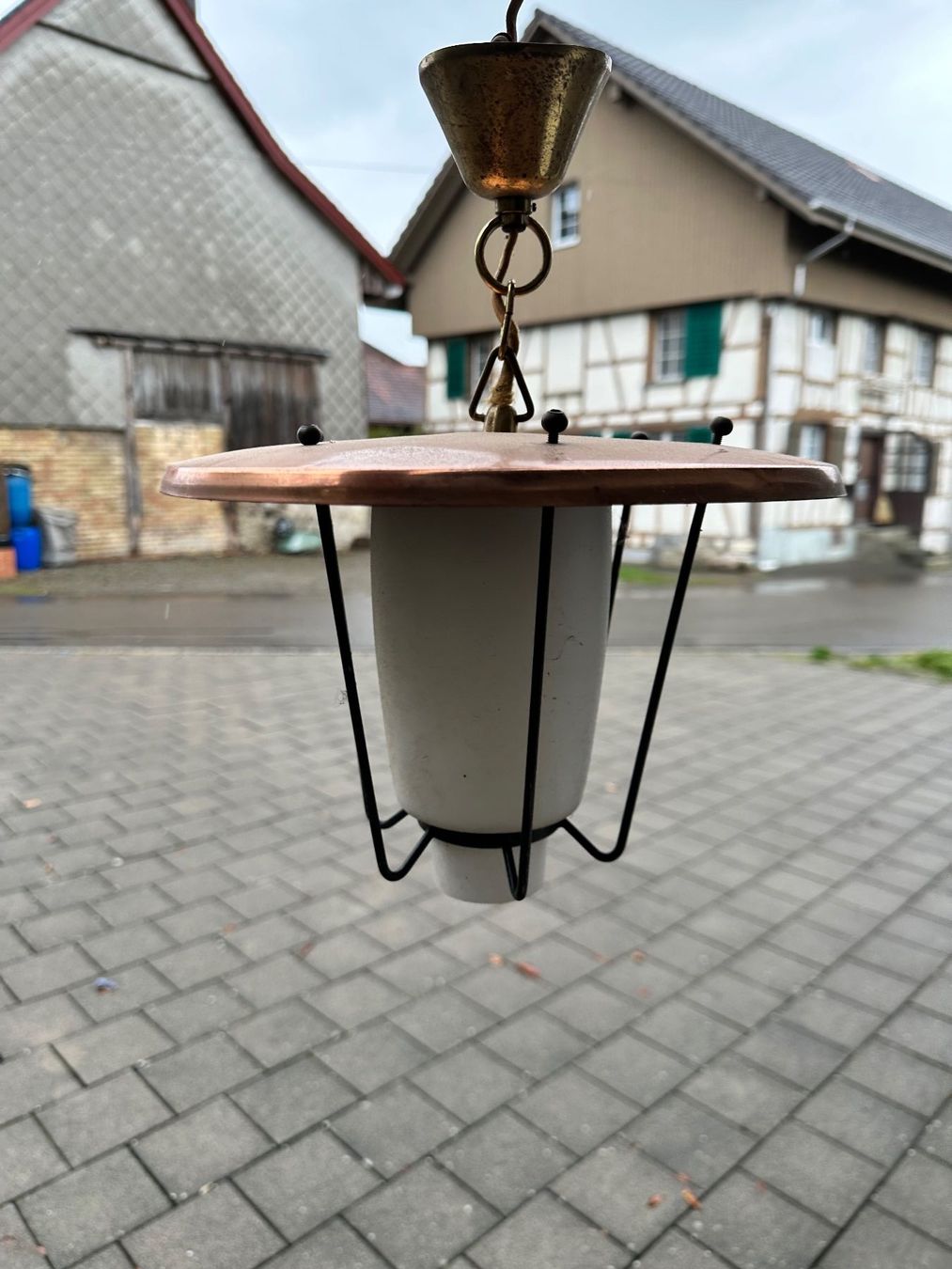 Lustres & lampes de plafonds: Hängelampe antik Messing (oder Kupfer) – D'occasion à Amriswil par Honi1 1