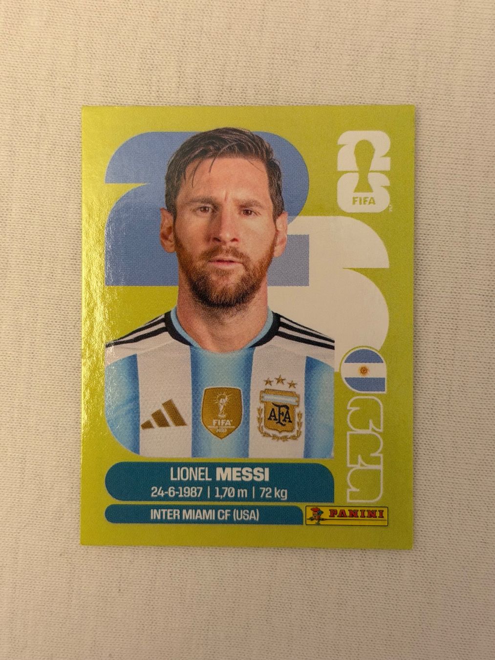 Panini Cartes à collectionner: Messi ARG 17 – Neuf (Voir description) à Bussigny par VanCL