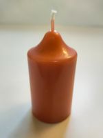 Kerze Zylindrische Giessform mit Glockenspitze Terrakotta
