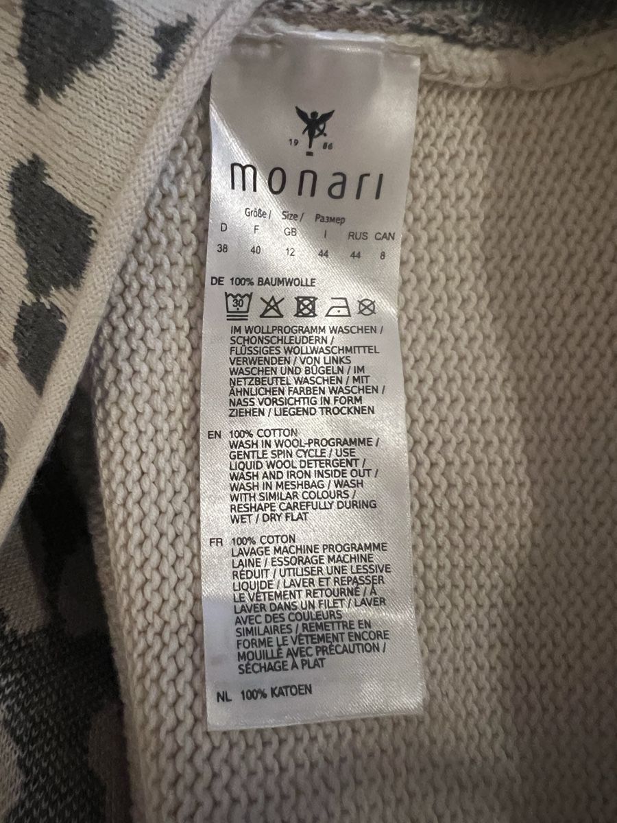 Monari Maglioni & Felpe: Monari Pullover mit Leo Muster, Gr. 38, Top Zustand! – Usato da Langenthal venduto da Alperose_5 8