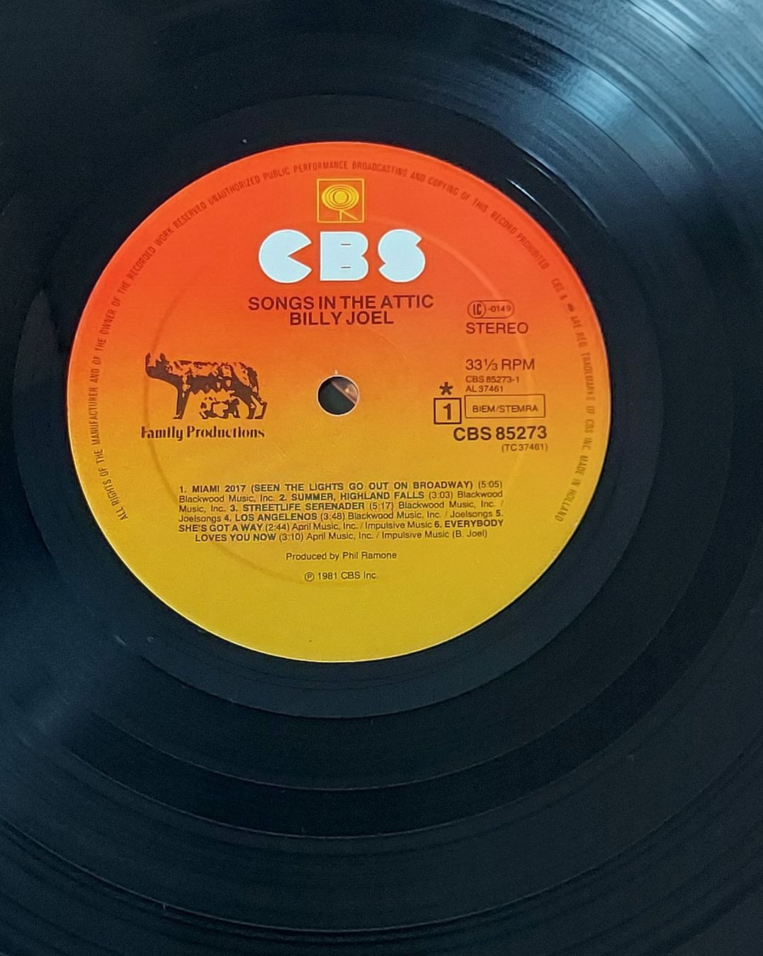 Dischi in vinile: LP - BILLY JOEL - SONGS IN THE ATTIC – Usato da Steckborn venduto da Quo7 2