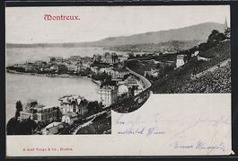AK Montreux, Vue Générale, 1901