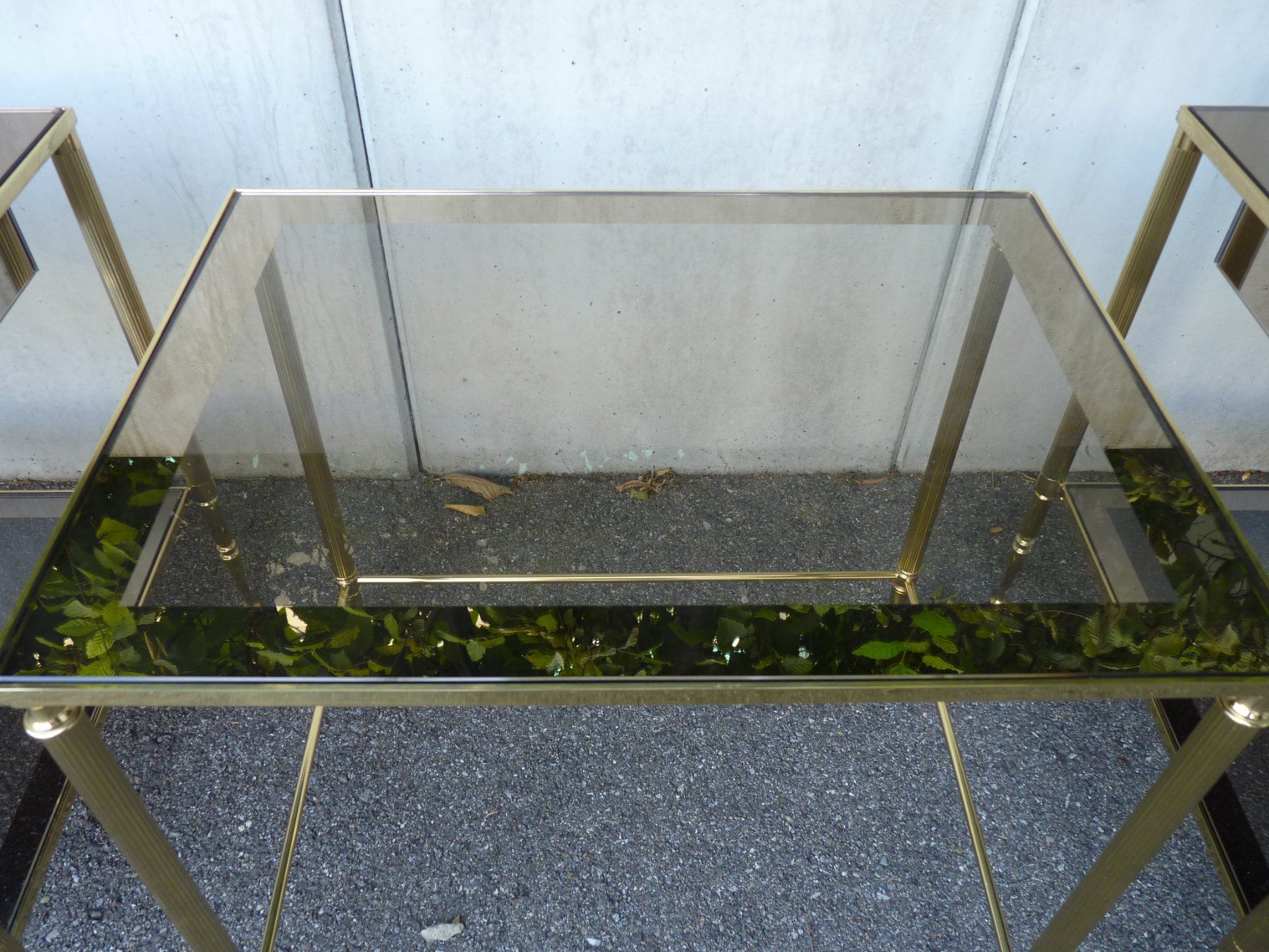 Comodini: Nachttischli mit Beistelltischli Messing/ Glas – Usato da Küsnacht ZH venduto da zoliboli01 3