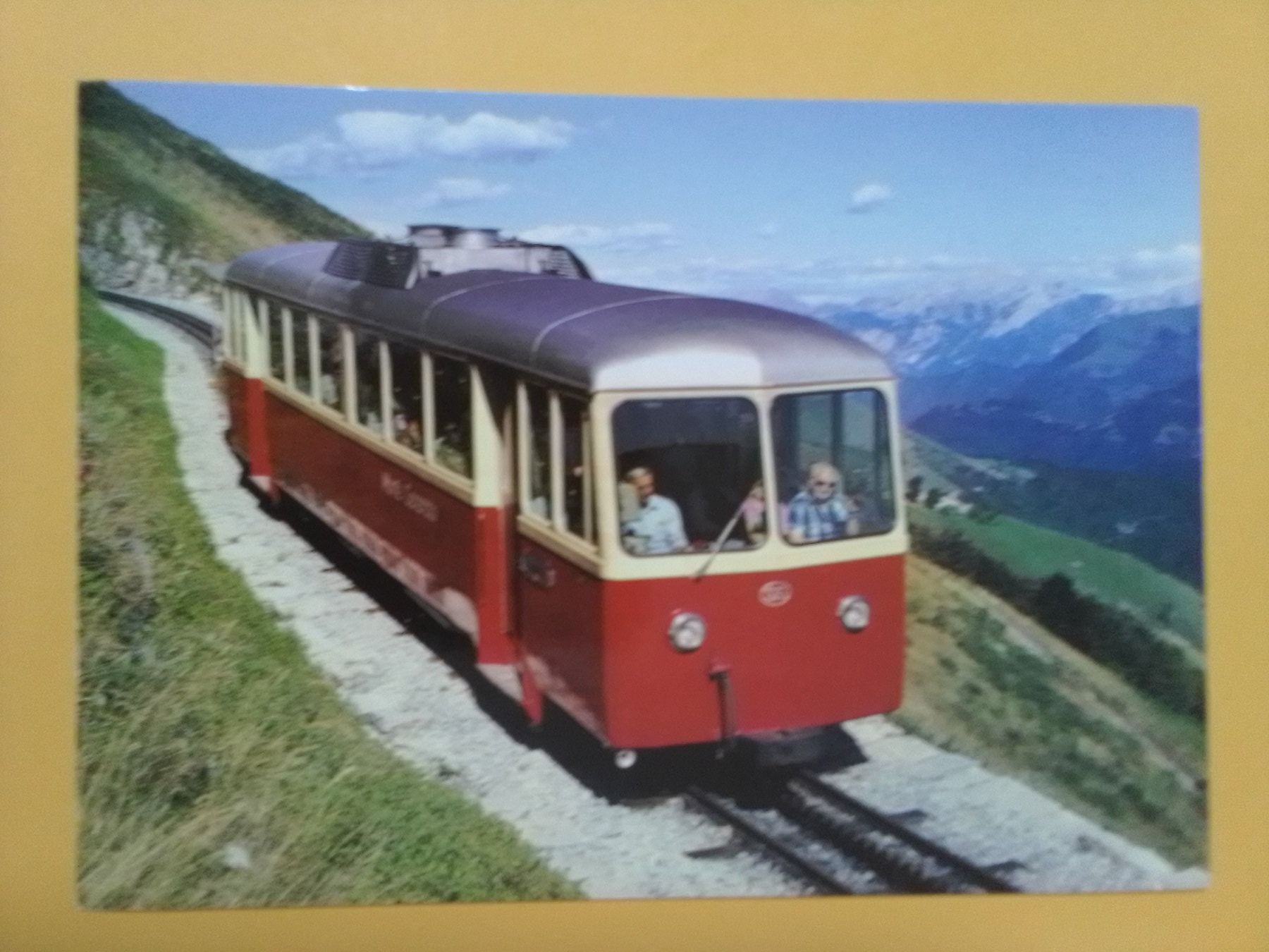 Ansichtskarten: Monte Generoso Tessin Eisenbahn belebt – Gebraucht aus Küttigen von Melisch1000