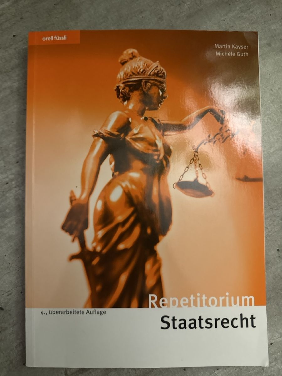 Libri: Staatsrecht Repetitorium 4. Auflage – Nuovo (secondo la descrizione) da Bern venduto da eli_qb68