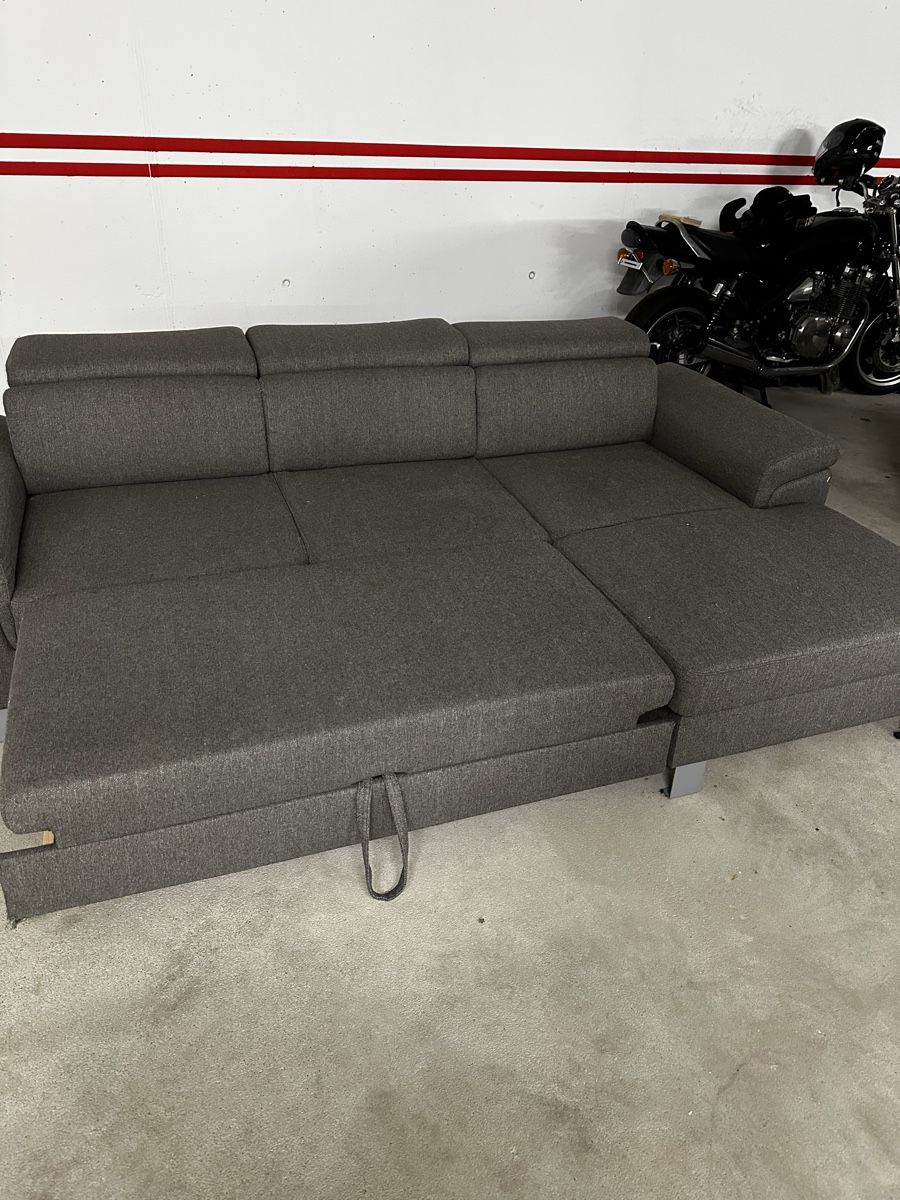 Conforama Divani: Ecksofa grau, Stoffbezug, moderne Optik, super bequem – Usato da Pfäffikon ZH venduto da sim_lhk9 5