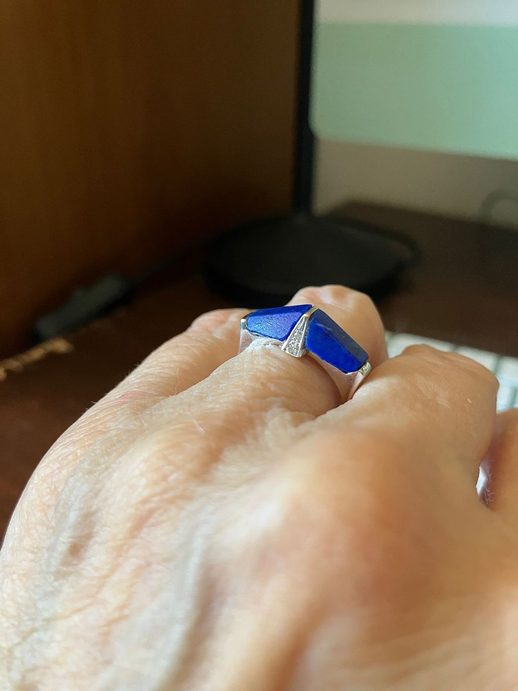 Ringe: Anello oro 18 kt e lapislazuli – Gebraucht aus Rancate von FiorAngela011 3
