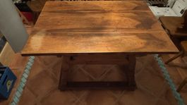Schragentisch/ Holztisch