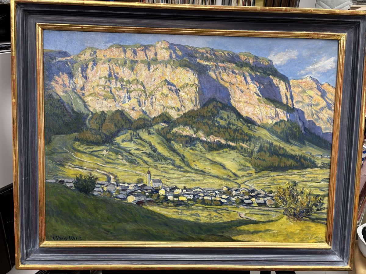 Foto & Immagini: Gemälde A.Storch-Alberti, Berglandschaft .Flims – Usato da Uster venduto da lobo1975 2
