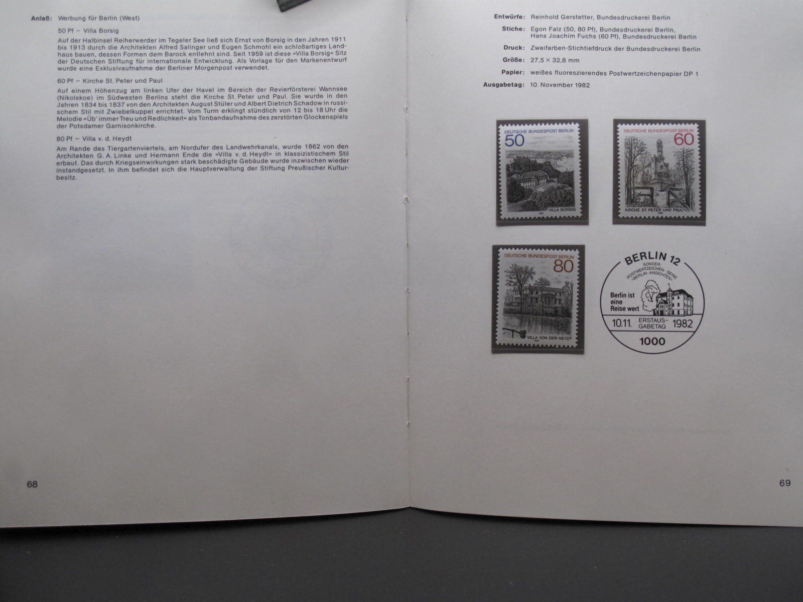 Album: BRD & Berlin 1982 Sonderpostwertzeichen buch ** – Usato da Wil SG venduto da fva01 9