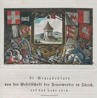 Bern Neujahrsblatt 1816 mit Plan und Ansicht