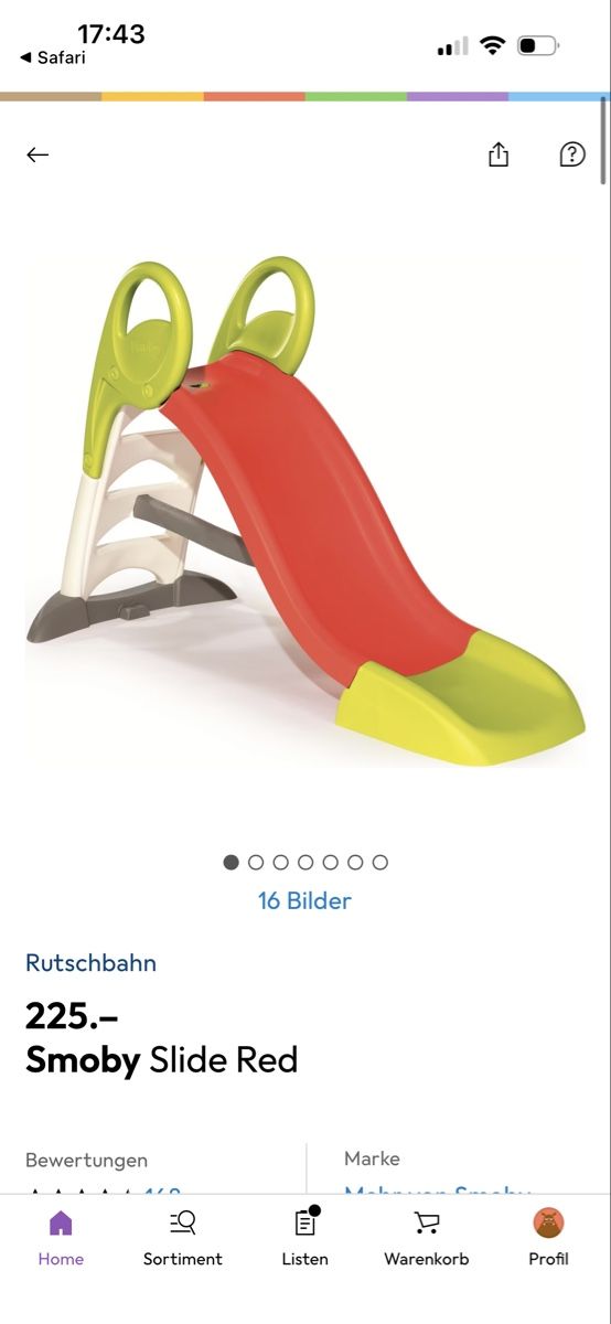 Smoby Rutschbahn: Rutschbahn Smoby Slide red – Gebraucht aus Hasle b. Burgdorf von fra_72qv 3