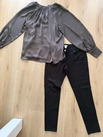 Damen Outfit Set Gr.38(M) H&M stretch Jeans und Bluse