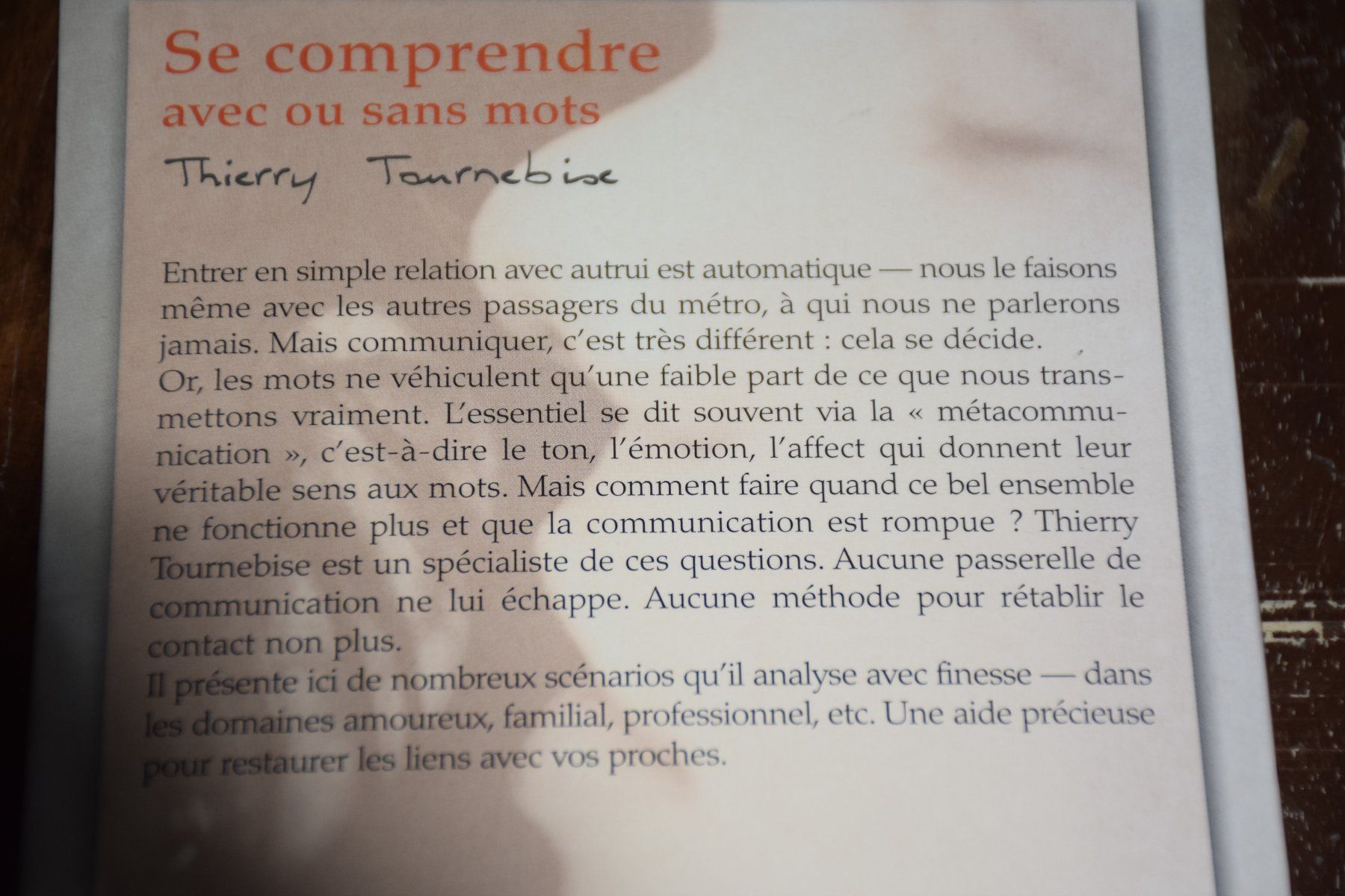 Libri: Se comprendre avec ou sans mots – Usato da Wetzikon ZH venduto da Wetzicardo25 6