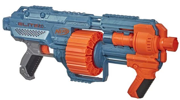 Nerf Giocattoli: Nerf Elite 2.0 Shockwave RD-15 mit 15-Dart Rotationstrommel – Usato da Wädenswil venduto da IH2_000 2