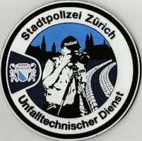 Stadtpolizei Zürich Patch Unfalltechnischer Dienst mit Klett